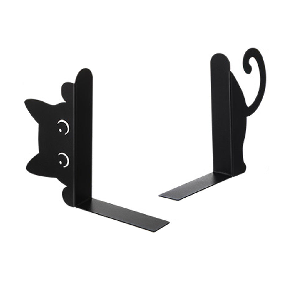 Whimsical Cat-Shaped Bookends