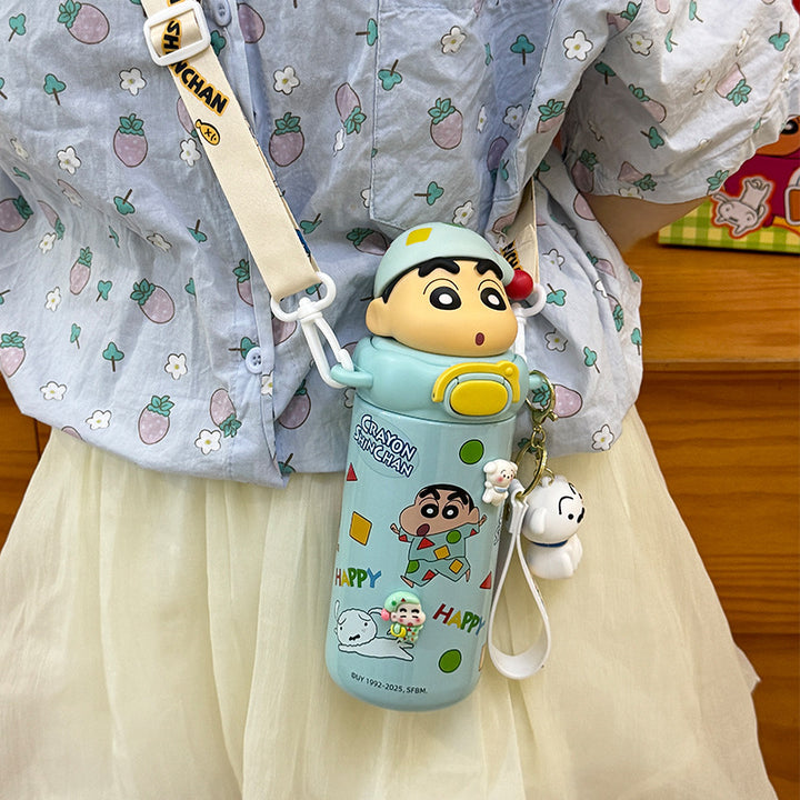 Women’s water bottle with interactive animal lid Bowlift