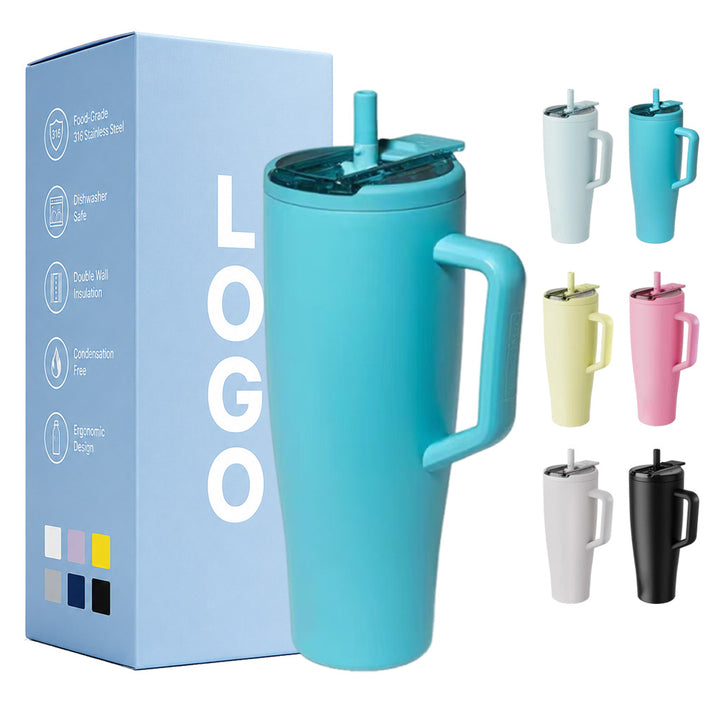 Ladies Practical Insulated Drinking Cup with Ergonomic Handle Bowlift