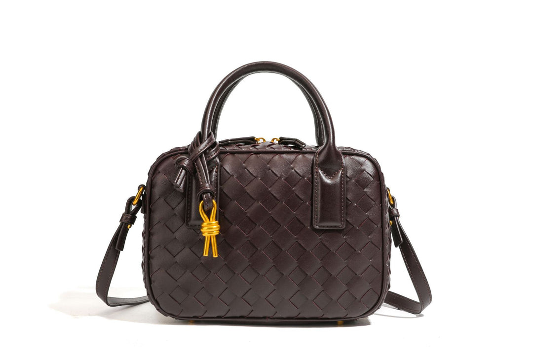 Textured Leather Boutique Handbag Bowlift