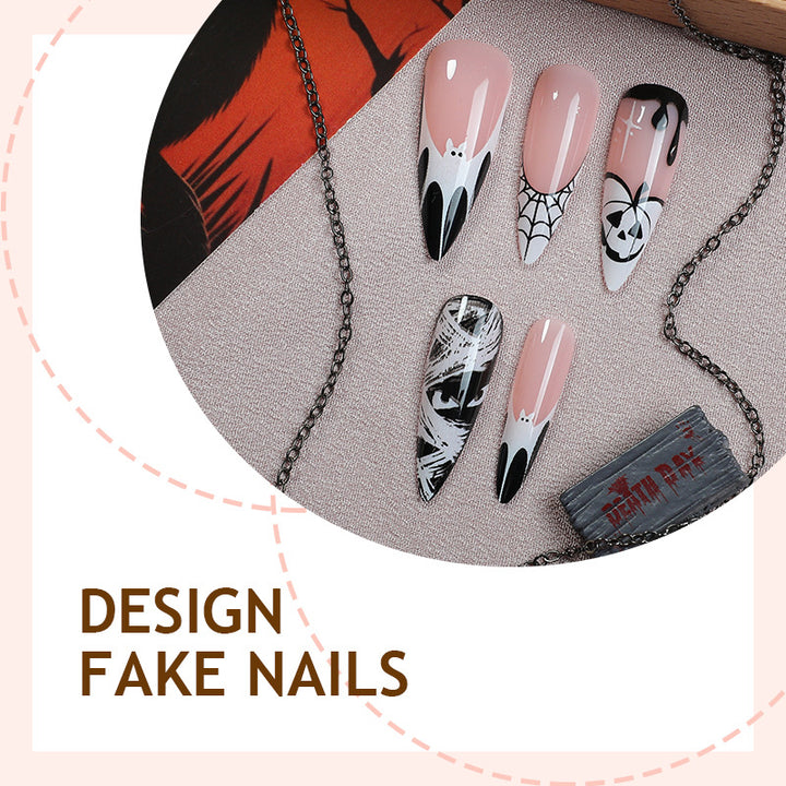 Creative Nail Art Set with Halloween Theme Bowlift