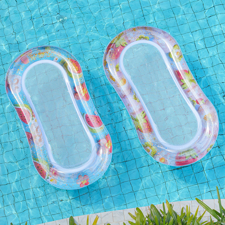 Women Inflatable Summer Lounge with Cup Holders Bowlift