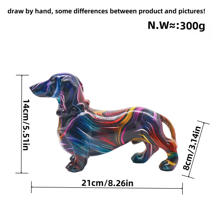 Creative decoration figure of a dachshund Bowlift