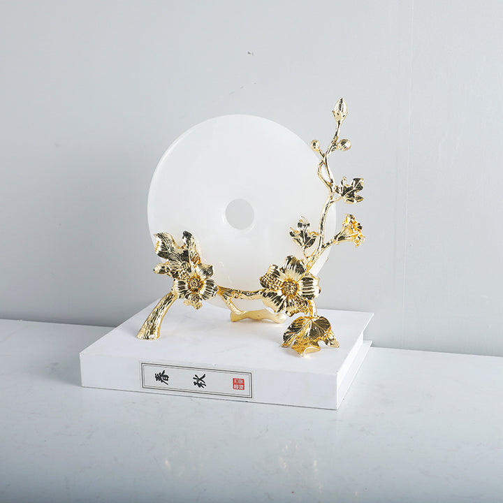 Luxury Floral Decorative Disk Holder