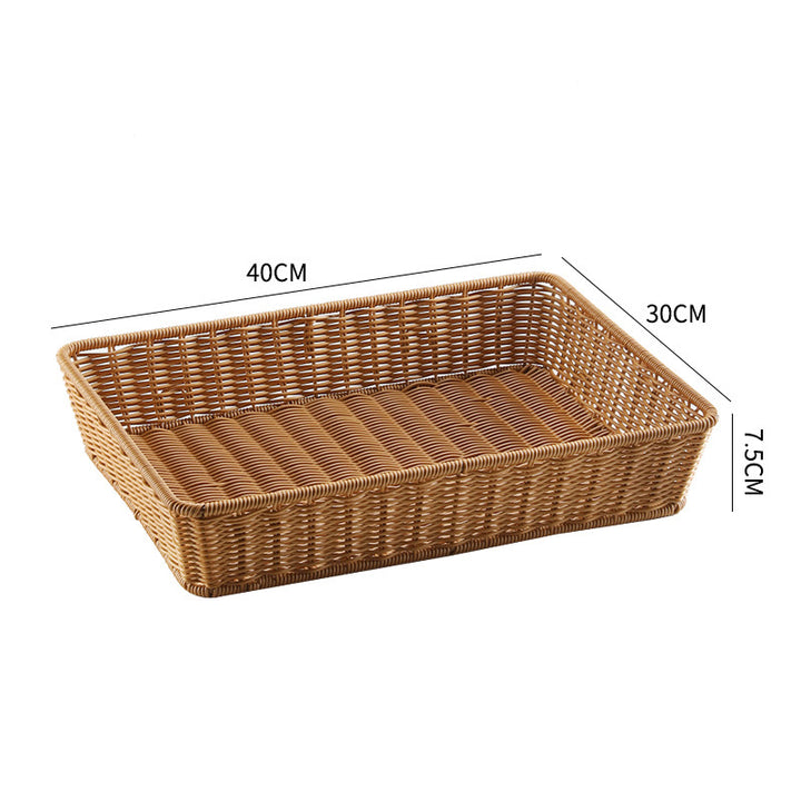 Handwoven Rectangular Storage Tray Bowlift