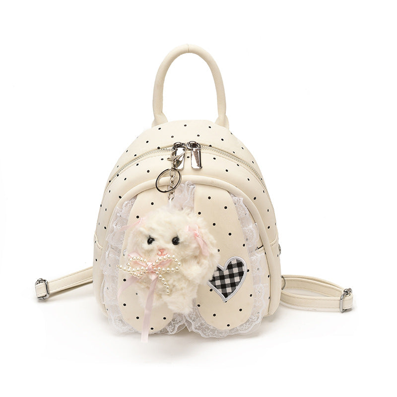 Cute backpack with detailed bunny ears applique Bowlift