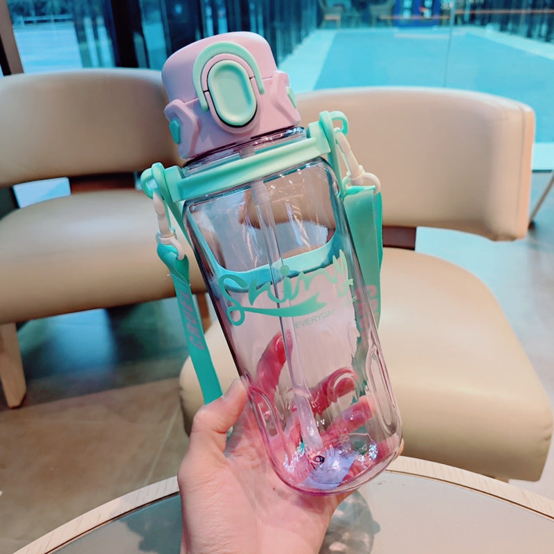 Ladies Ergonomic Water Bottle with Leak-Proof Lid Bowlift