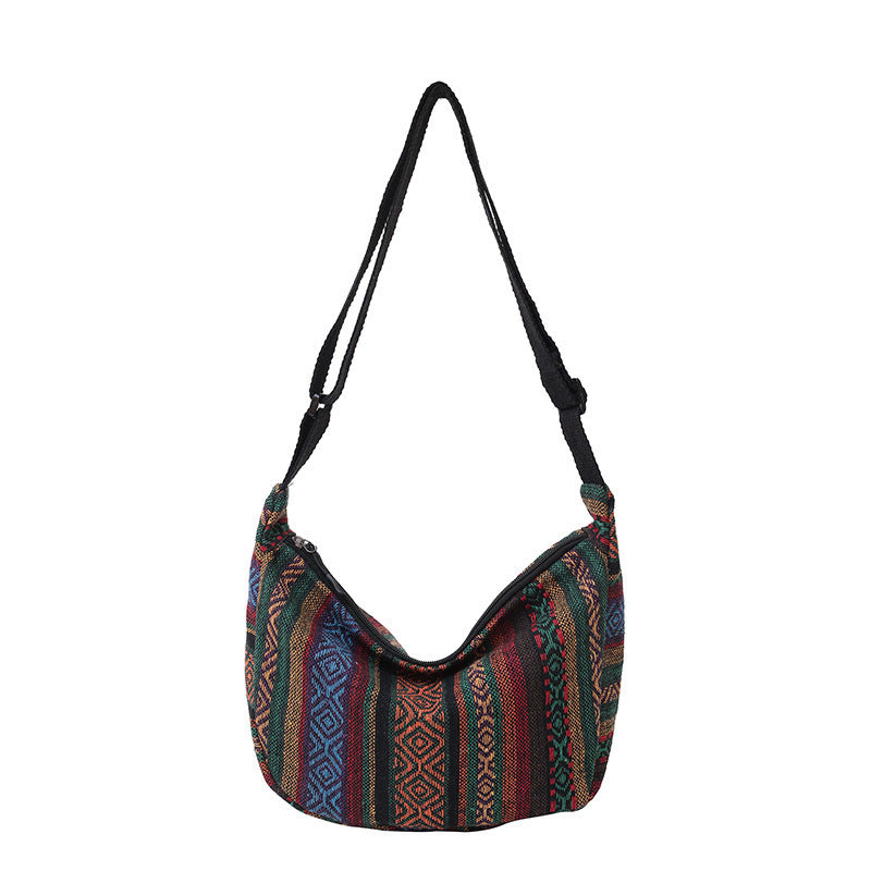 WoBohemian Ethnic Pattern Hobo Bag Bowlift