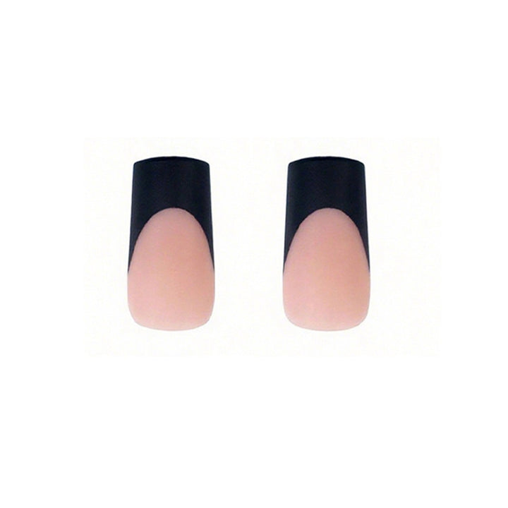 Modern French Tip Press-On Nails Bowlift