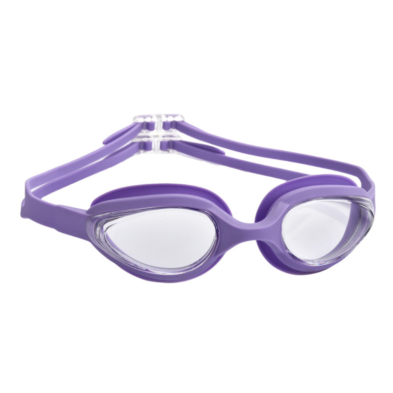 Sport swim goggles with adjustable head strap and UV protection Bowlift