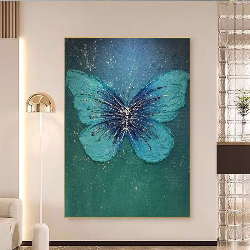 Textured Butterfly Canvas Artwork