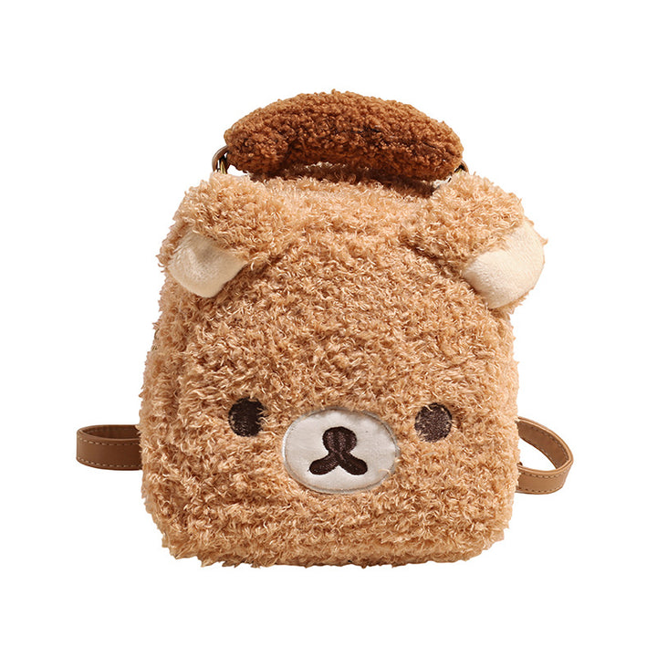 Plush Backpack in Funny Bear Design Bowlift