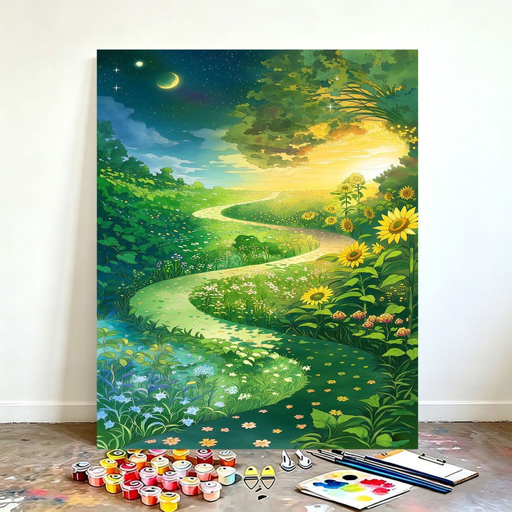 DIY Scenic Nature Paint by Numbers Art Kit Bowlift