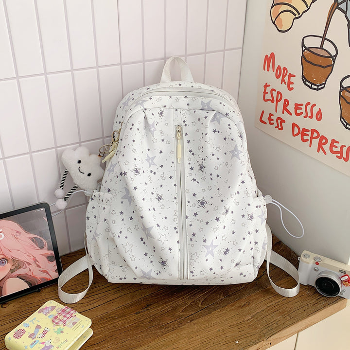 Star-Patterned Everyday Backpack