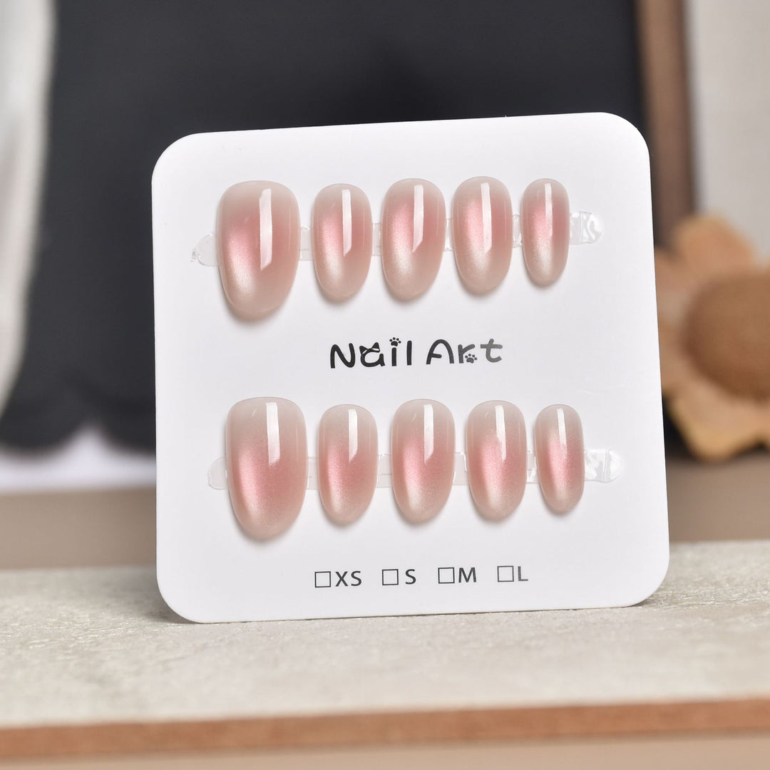 Artistic Star-Embellished Press-On Nail Set Bowlift