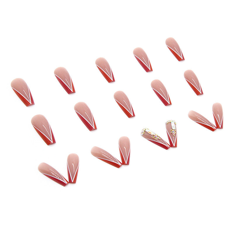 Acrylic nail tips with neon decoration Bowlift