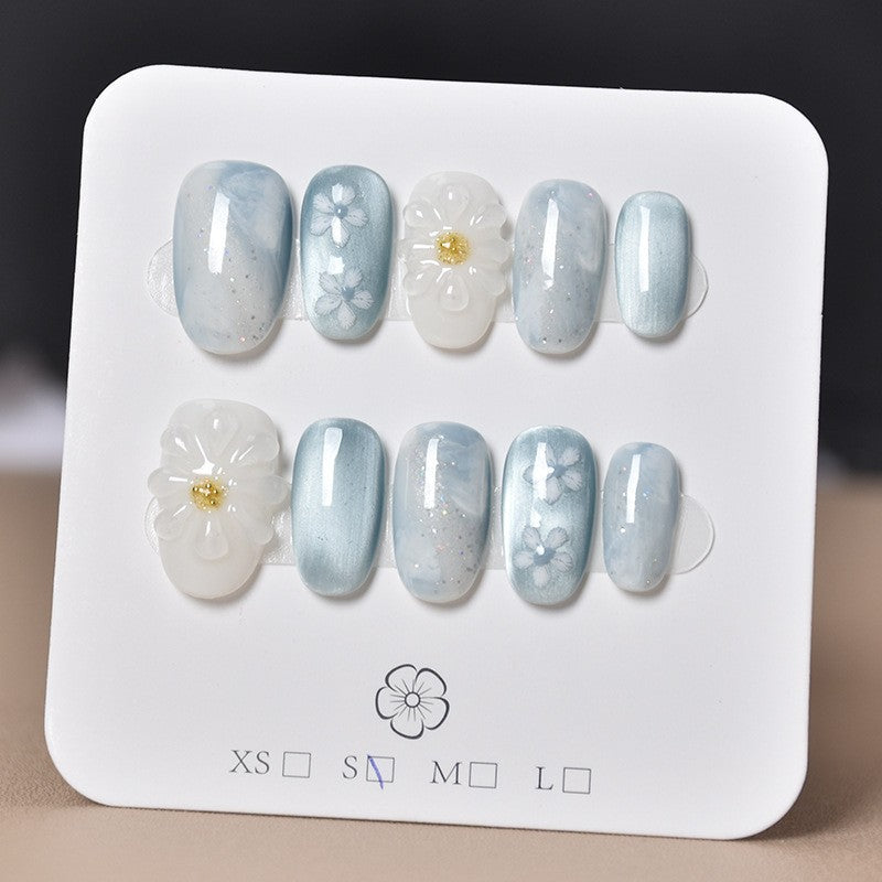 Premium Rhinestone-Embellished Nail Art Extensions Bowlift