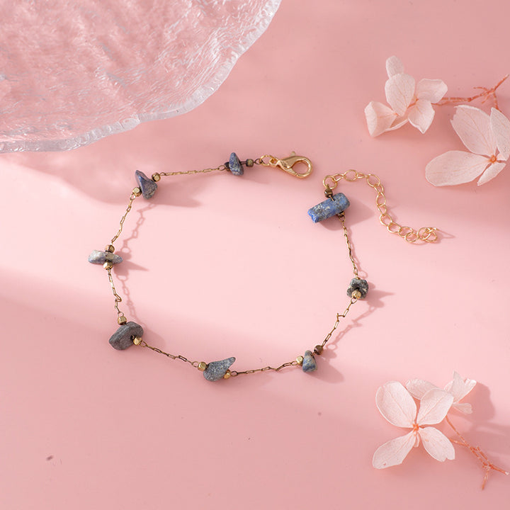 Rose Quartz Charm Anklet Bowlift