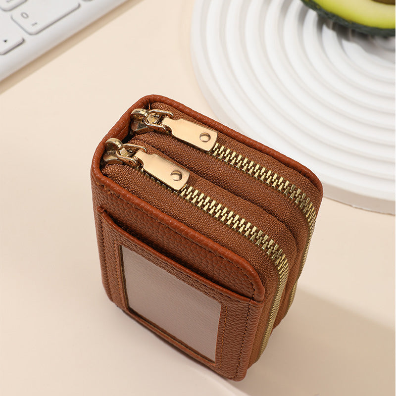 Compact Multi-Pocket Zippered Wallet Bowlift