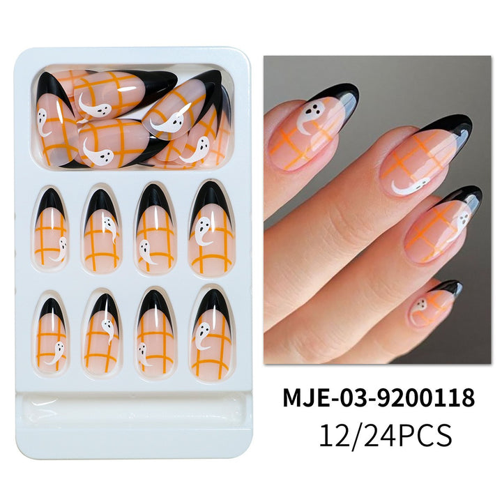 Artistic Abstract Press-On Nail Set Bowlift