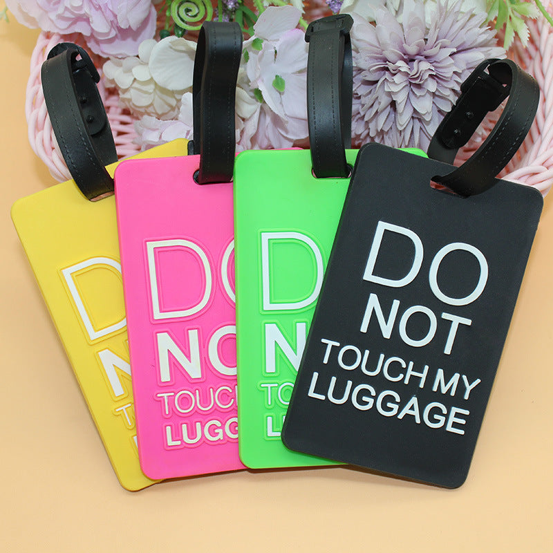 Unisex Luggage Tag with Safety Message Bowlift