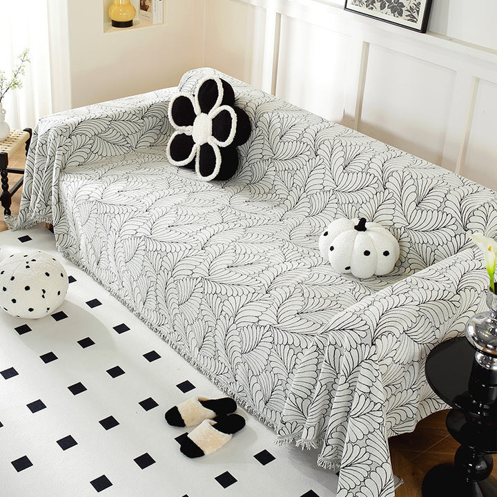 Cozy Decorative Fringe Sofa Throw Blanket