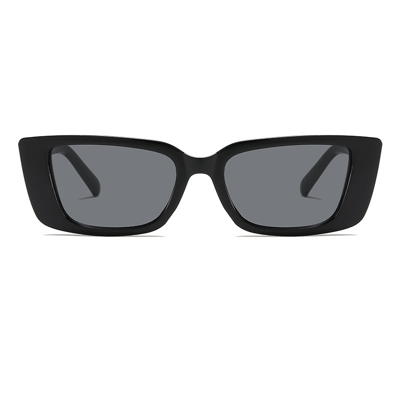 Oversized Square Frame Sunglasses with Glamorous Accent Bowlift