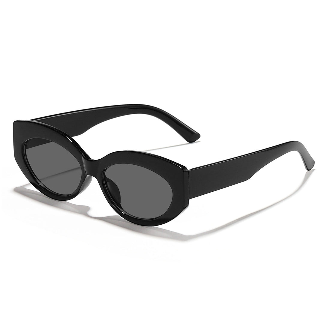 Ladies Cat-Eye Sunglasses with Playful Transparency Design Bowlift