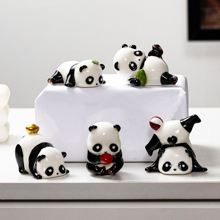Cute Panda Decorative Figure Bowlift
