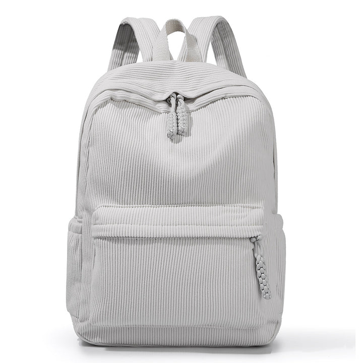 Casual Corduroy Backpack Bowlift