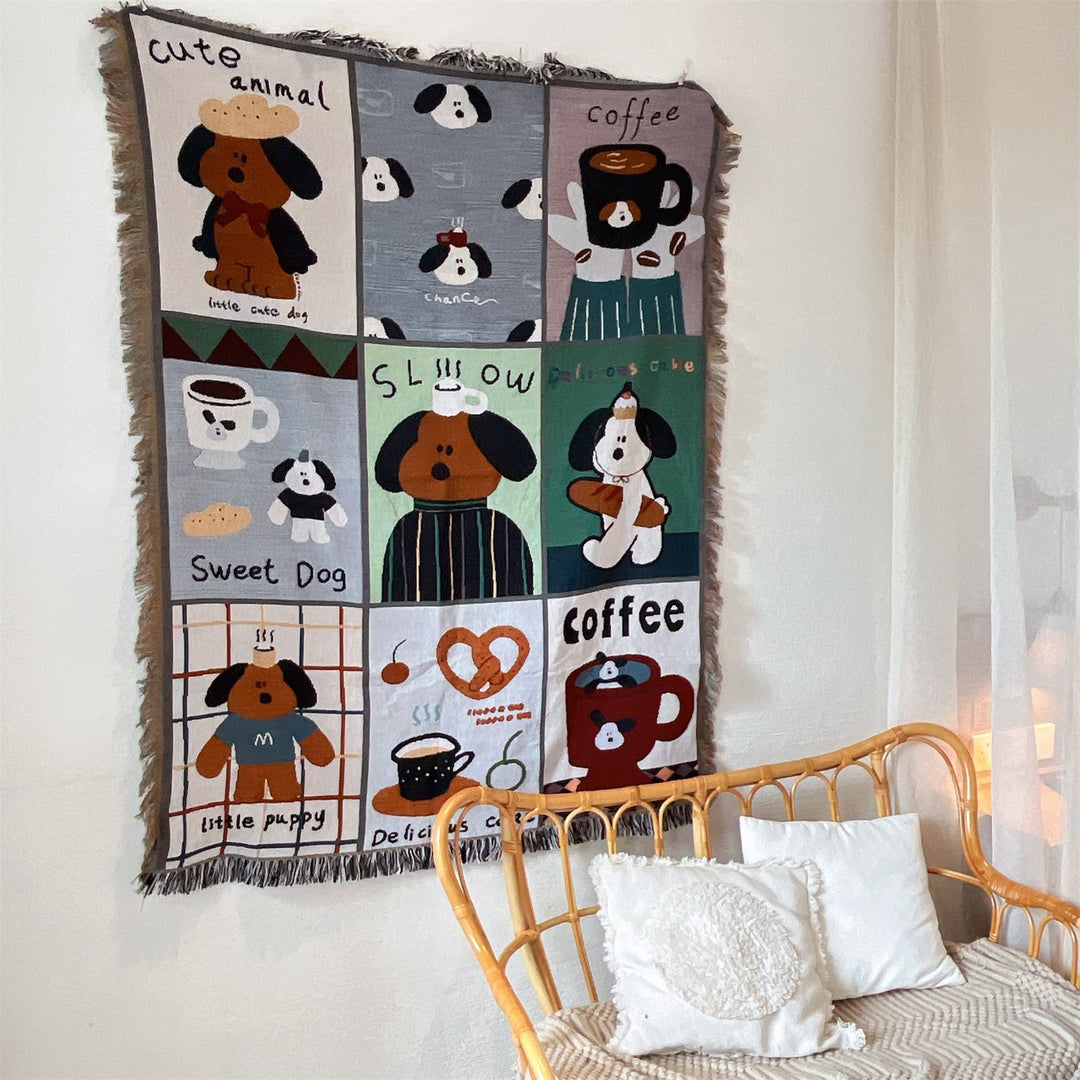 Cute Animal-Themed Decorative Tapestry