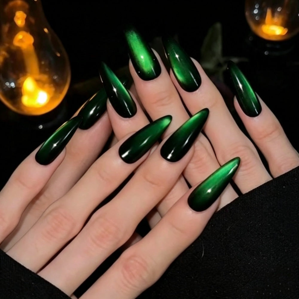 Glossy Stiletto Press-On Nails with Gradient Finish Bowlift