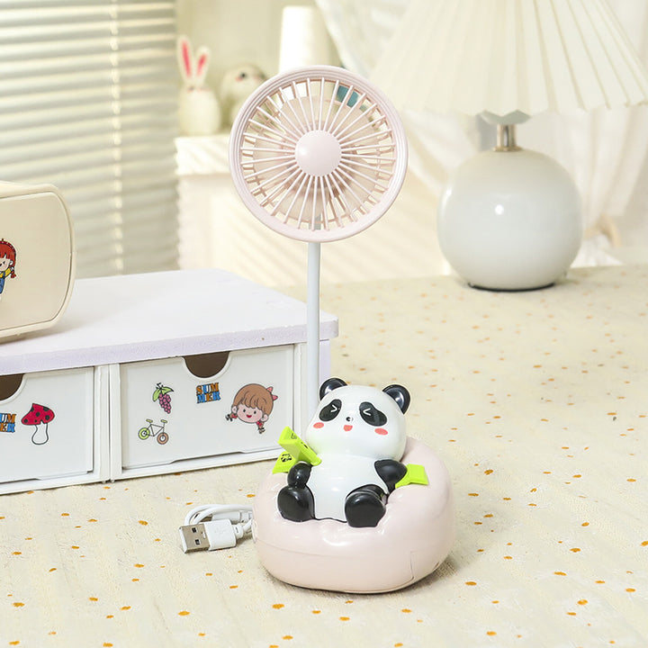Ladies Portable Mini Fan in Cute Panda Design Bowlift