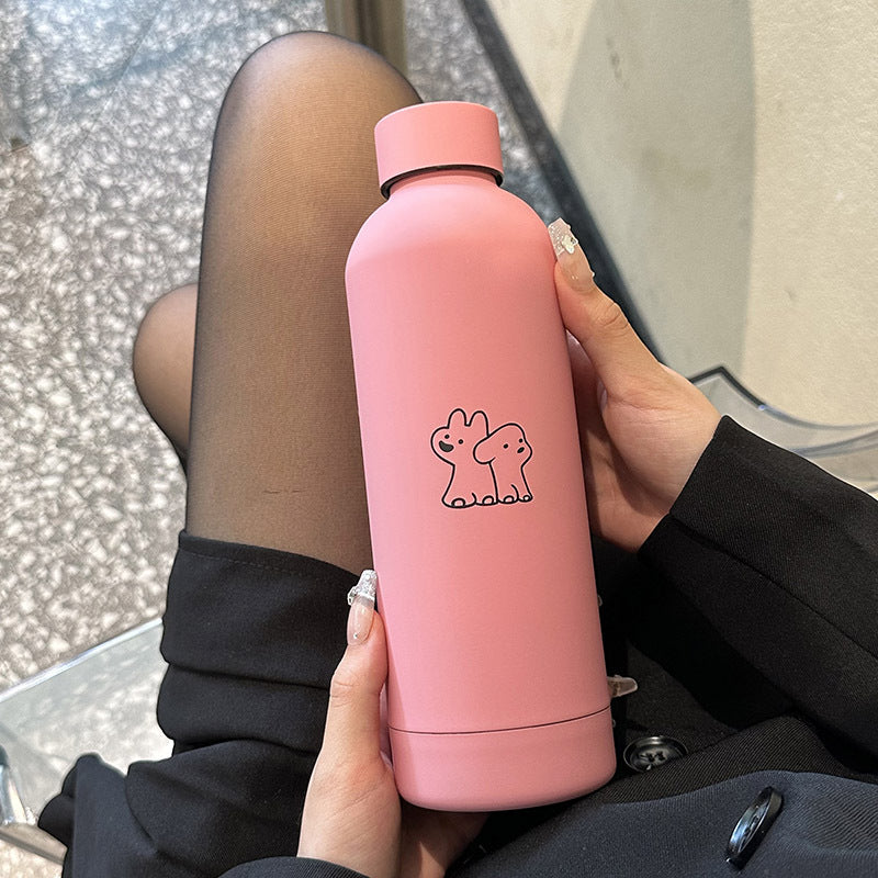 Ladies Insulated Drink Bottle with Playful Design Bowlift
