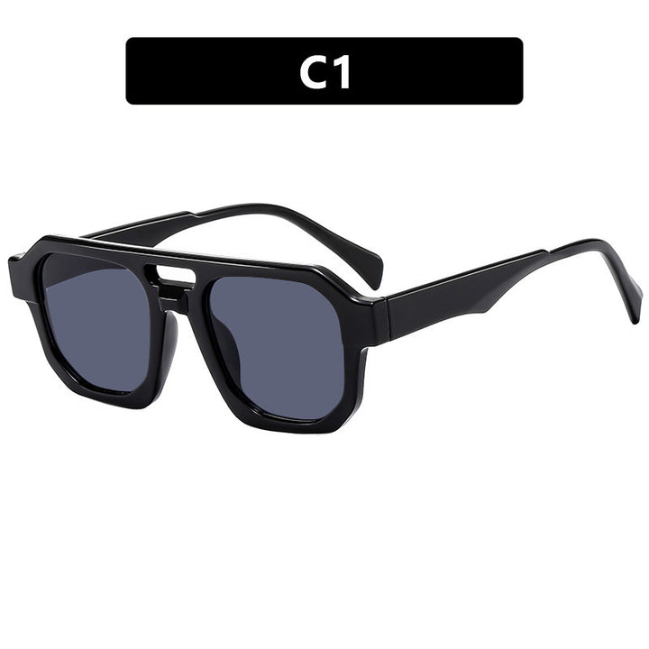 Women's modern sunglasses with square frame and UV protection Bowlift