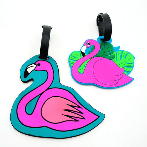 Tropical Flamingo Luggage Tag Bowlift