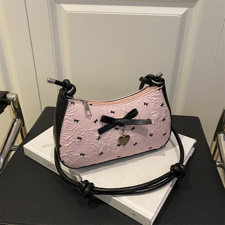 Charming Bow Detail Quilted Handbag Bowlift