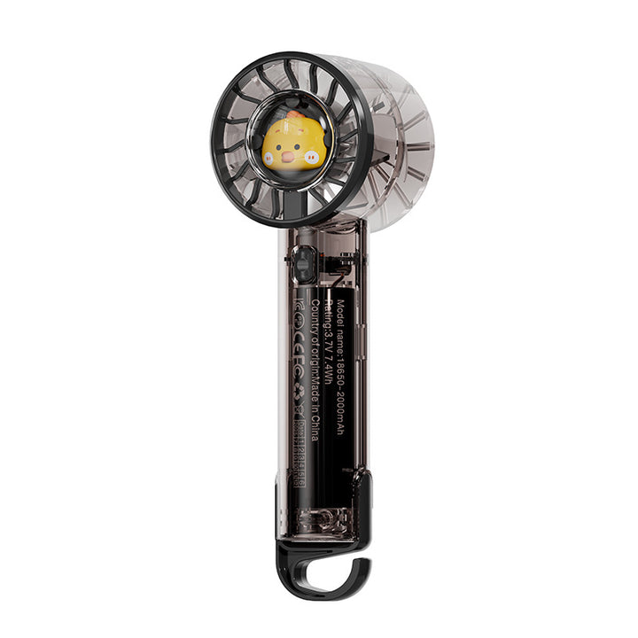 Women portable mini-hand fan with LED mood light Bowlift