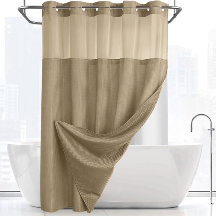 Textured Weave Shower Curtain Bowlift