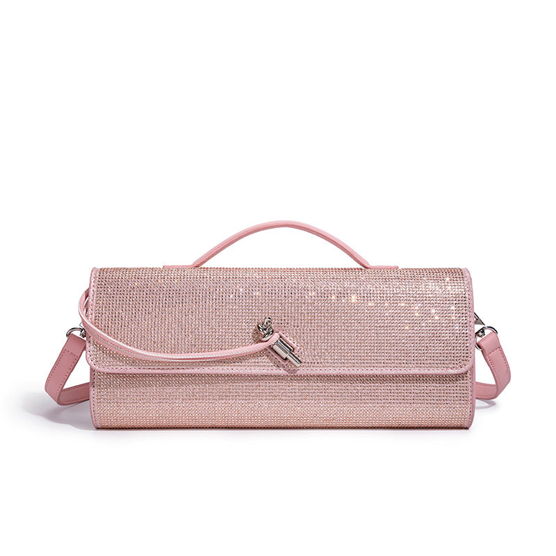 Elegant Rhinestone-Embellished Evening Clutch Bowlift