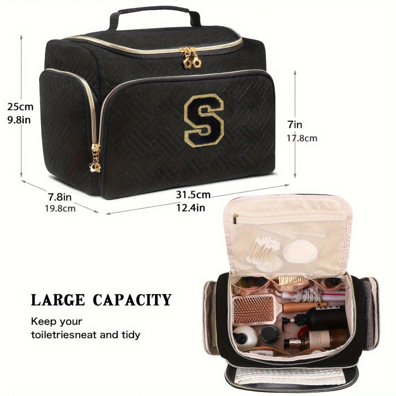 Cosmetic Organizer Bag with Multi-functional Interior Layout Bowlift