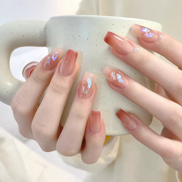 Premium Rhinestone-Embellished Press-On Nails Bowlift