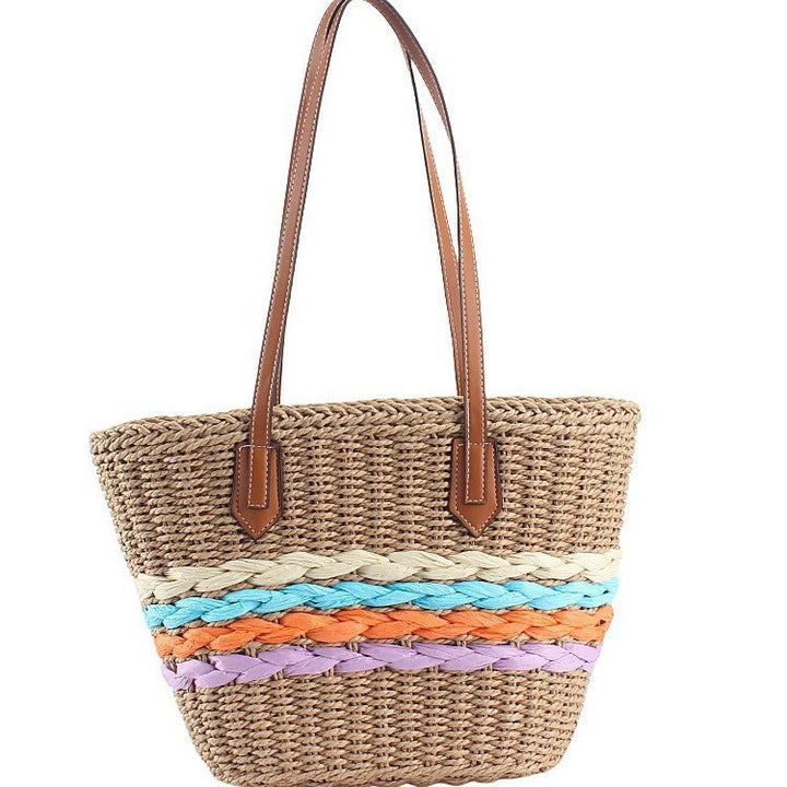 Handbag with Colorful Braided Details Bowlift