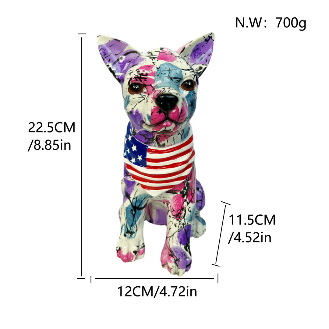 Colorful decorative figure of a dog in modern design Bowlift