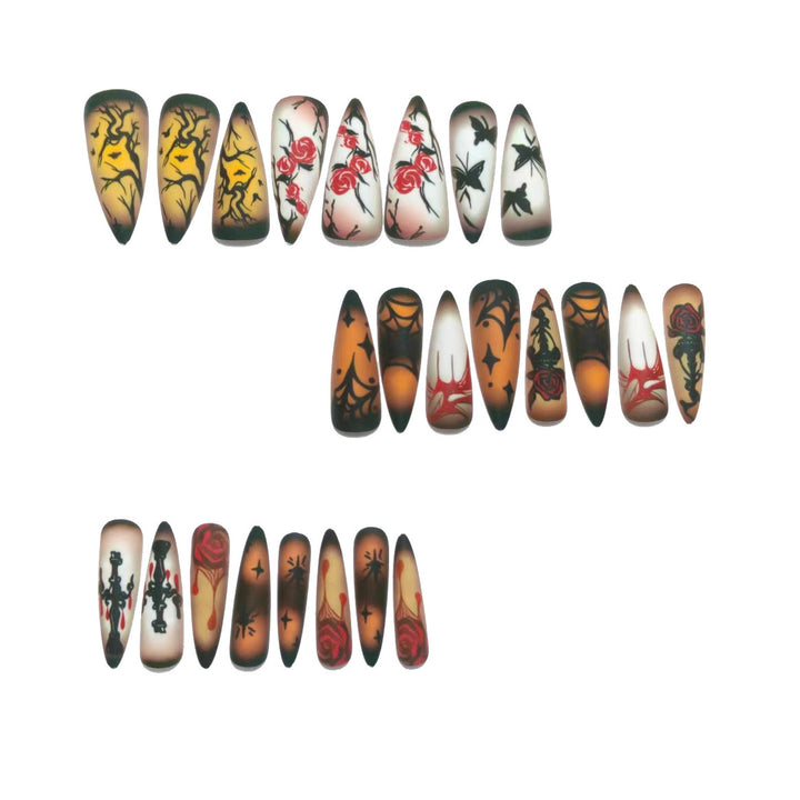 Artificial nails with Halloween motifs Bowlift