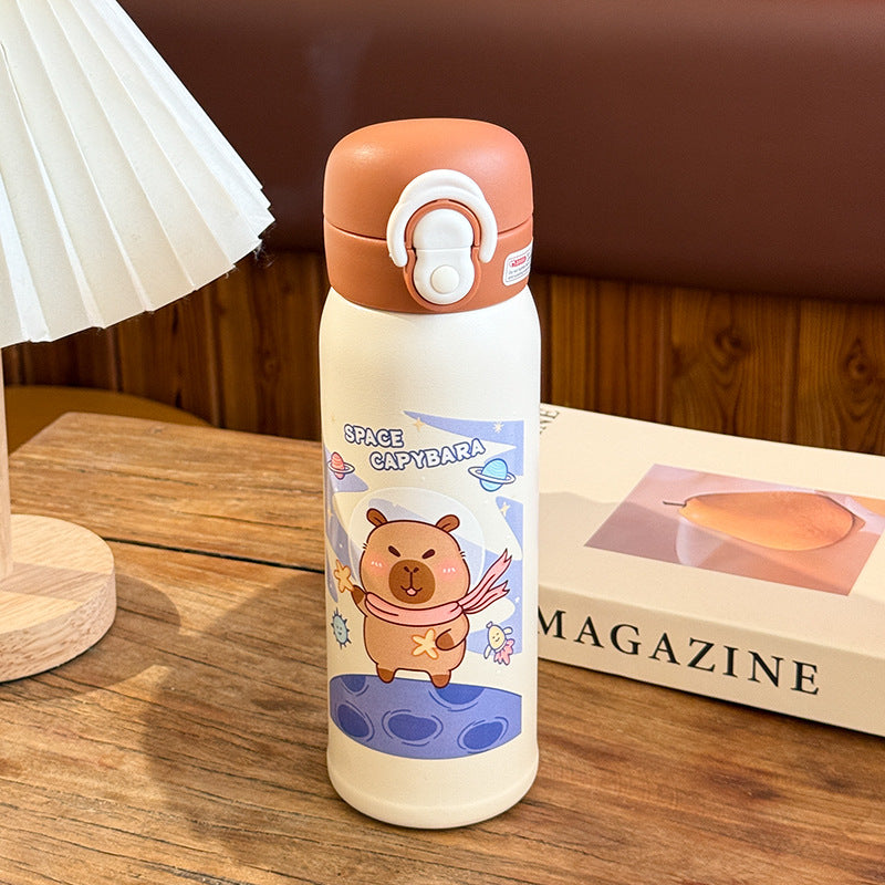 Ladies Insulated Drinking Bottle with Colorfully Designed Animal Motif Bowlift