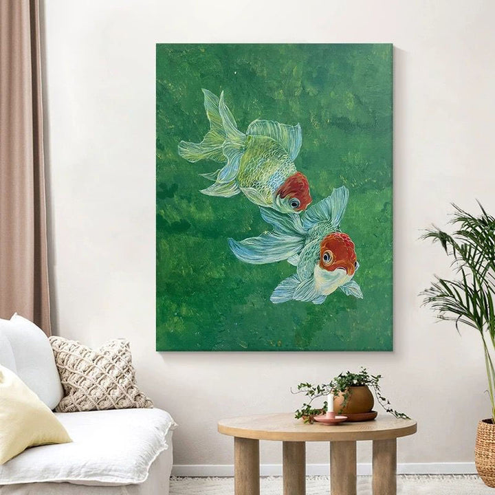 Artistic Goldfish Canvas Wall Art