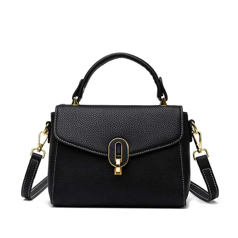 Elegant Structured Top-Handle Handbag Bowlift