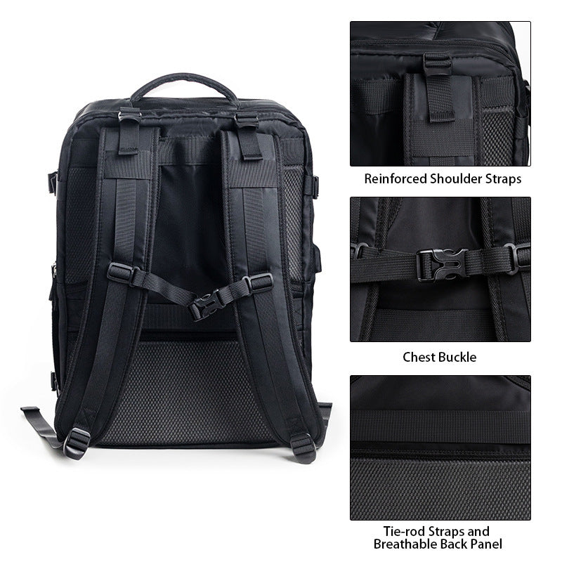 Multi-Compartment Travel Backpack Bowlift