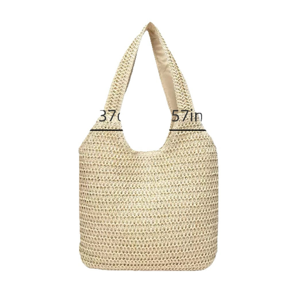 Shoulder bag made of robust woven natural material Bowlift